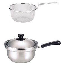 SHIMOMURA 下村 單柄湯鍋 帶濾網, 1個, 20cm