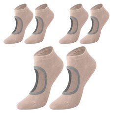 Yoga Socks 透氣吸汗瑜珈襪/3D立體止滑襪/皮拉提斯防滑襪3雙組