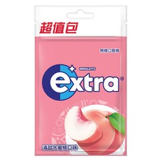 Extra 益齒達 潔淨無糖口香糖 清甜水蜜桃, 62g, 1個