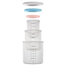BEABA Tritan食物儲存罐3件組 120ml + 240ml + 420ml, 1組