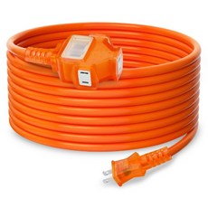 PowerSync 群加 工業用動力延長線 2P 3孔 TU3C3200, 橘色, 1個, 20m