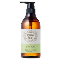 第一石鹼 Purefeel 綠茶馬鞭草香氛沐浴乳, 1個, 480ml