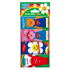 AKIRA 御衣坊 Wiggle Wiggle 迷你隨行濕紙巾 彩虹款 8張, 1套, 8個裝, 1gsm