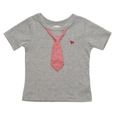 Frenchie mini couture 男童領帶短袖上衣