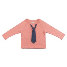 Frenchie mini couture 男童領帶長袖上衣