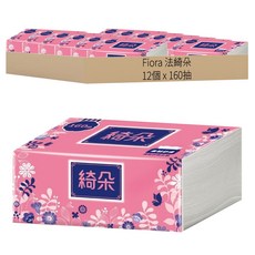 Fiora 法綺朵 抽取式衛生紙PEFC 160抽, 1套, 12個裝