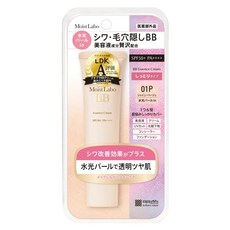 MEISHOKU 明色 MoistLabo 保濕遮瑕精華BB霜 SPF50+ PA++++, 01P 珠光, 30g, 1個