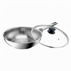 Tefal 特福 精銳系列 不鏽鋼小炒鍋 + 蓋 E3351934, 1套, 28cm