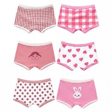 BABY PLUS 寶貝家 四角女童內褲 6件組