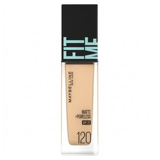MAYBELLINE 媚比琳 FIT ME 反孔特霧粉底液 30ml, 120 Classic Ivory, 1個