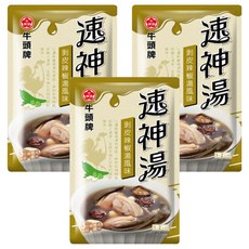 牛頭牌 速神湯 剝皮辣椒湯風味, 50g, 3個