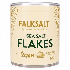 FALKSALT 檸檬風味雪花鹽, 125g, 1個