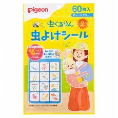 pigeon 貝親 防蚊蟲貼布, 混合顏色, 1套, 60片