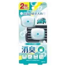 CARALL AIR AID 冷氣出風口專用消臭夾 2入組 肥皂香, 12g, 1套