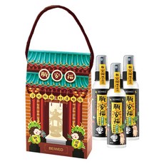BEIWED 貝薇美學 好運相隨禮盒組 瓶安福香茅艾草芙蓉淨化噴霧 3瓶, 1個, 180ml