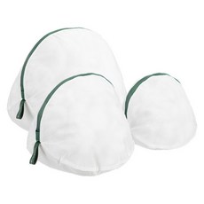 SHIMOYAMA 細網眼立體球型洗衣袋三件組 大 + 中 + 小, 白色, 1套