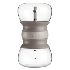 LeKue 沙漏濾茶壺 500ml 棕色 洗碗機可洗 1個