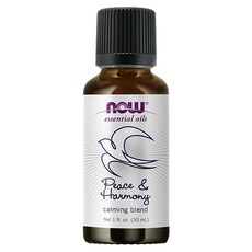 NOW Foods 複方純精油 平靜舒緩, 1件, 30ml, 薄荷 + 廣藿香 + 甜橙 + 薰衣草 + 羅勒