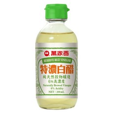 萬家香 特濃白醋, 1個, 200ml