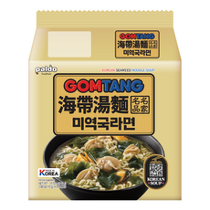 paldo 八道 一品 蛤蜊海帶湯麵 110g, 4包