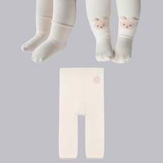 HAPPY PRINCE 新生兒 Covy 保暖內搭褲襪中筒襪3件組