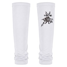 mr.hosea ho 時尚高爾夫袖套2件組 白色 L(長48cm) 1套
