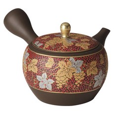 常滑燒 玉光作赤粒山葡萄急須壺 Y-67 日本製, 混和顏色, 1個, 230ml