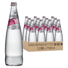 SAN BENEDETTO 聖碧濤 義大利天然礦泉水, 12個, 750ml