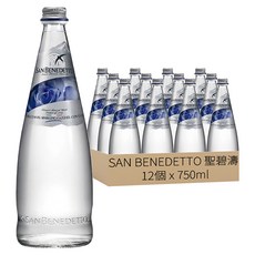 SAN BENEDETTO 聖碧濤 義大利天然氣泡礦泉水, 12個, 750ml