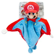 Simba Toys 瑪利歐寶寶系列 手搖鈴豆豆安撫巾, 混和顏色, 1個