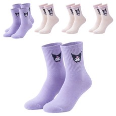 ONEDER 旺達棉品 KUROMI 酷洛米 童襪 KU-701.2 6雙