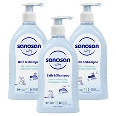sanosan 極潤洗髮沐浴露 500ml, 3個