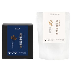 順便幸福 燕麥咖啡拿鐵超值組 446g, 1套, 曼特寧濾掛咖啡 + 燕麥植物奶