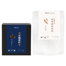 順便幸福 燕麥咖啡拿鐵超值組 446g, 1套, 哥倫比亞濾掛咖啡 + 燕麥植物奶