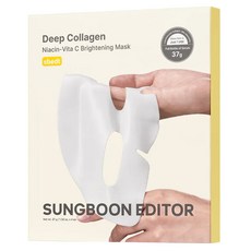 SUNGBOON EDITOR 台灣公司貨 深層膠原蛋白維他命C亮白凝膠晚安面膜 4片入, 148g, 1件