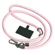 手機掛繩 附夾片 10mm加粗, 粉色, 1條