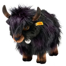 Steiff 德國金耳釦泰迪熊 黃標玩偶 Jackie yak, 35cm, 黑色, 1個