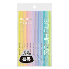 monAmi 包浩斯 粉彩 三角 鉛筆 B 12入, 粉彩色調組, 1組
