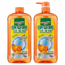 依必朗 洗潔精 柑橘油萃取 2瓶入, 2kg, 1組