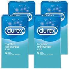durex 杜蕾斯 激情裝衛生套 闊度52.5mm, 12個, 4盒