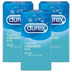 durex 杜蕾斯 激情裝衛生套 闊度52.5mm, 12個, 3盒