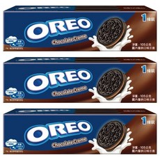 OREO 奧利奧 夾心餅乾 巧克力口味, 105g, 3盒