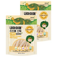 Naeiae 嬰幼兒米棒 韓國米餅 6個月以上, 甜南瓜, 30g, 2包