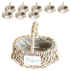 Garden in the City 藤製 Wanggol 迷你籃子, 9個, 單色