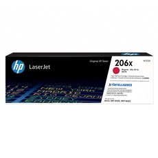 hp 惠普 206X 原廠碳粉匣高印量 W2113X, 洋紅色, 1盒