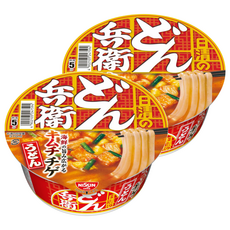 NISSIN 日清 咚兵衛 辣泡菜烏龍碗麵, 80g, 2入