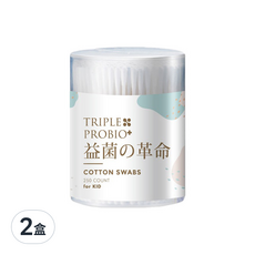TRIPLE PROBIO 益菌革命 益生菌舒柔棉花棒 細紙軸兒童版, 250入, 2盒