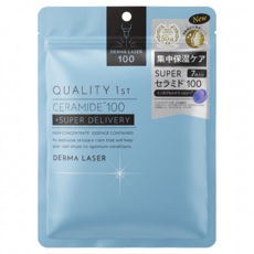 DERMA LASER Quality First 皇后面膜 神經醯胺保濕面膜 藍, 7片, 1包