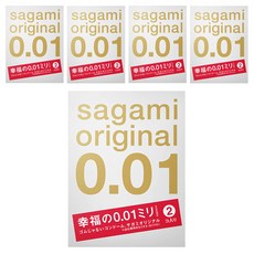 SAGAMI 相模 0.01 保險套 55*170*0.01mm, 2片, 5盒