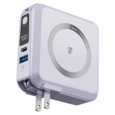 ANFAST 閃極 幻界 極磁多功能行動電源 20W Type-C, AF-P10MS, 紫色